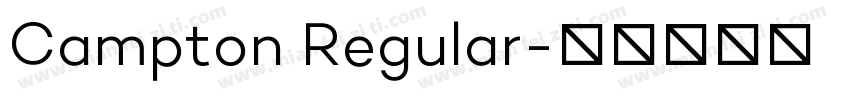 Campton Regular字体转换